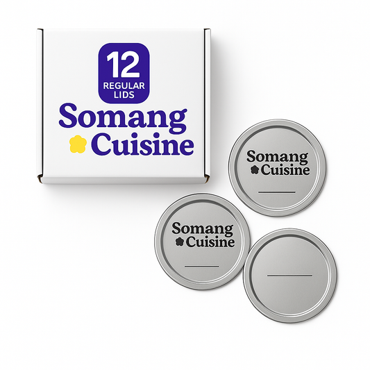 Somang Cuisine - 12 Count: 12 Regular Mouth Canning Lids 304 Stainless Steel