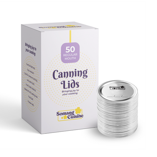 50-Pack 304 Stainless Steel Mason Jar Regular-Mouth Canning Lids