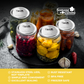 Somang Cuisine 100-pack 304 stainless steel wide-mouth canning lids for Ball & Kerr Mason jars