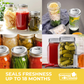 Somang Cuisine 50-pack 304 stainless steel wide-mouth canning lids for Ball & Kerr Mason jars freshness seals 18 months
